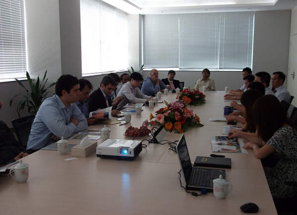 外宾到我公司参观、座谈